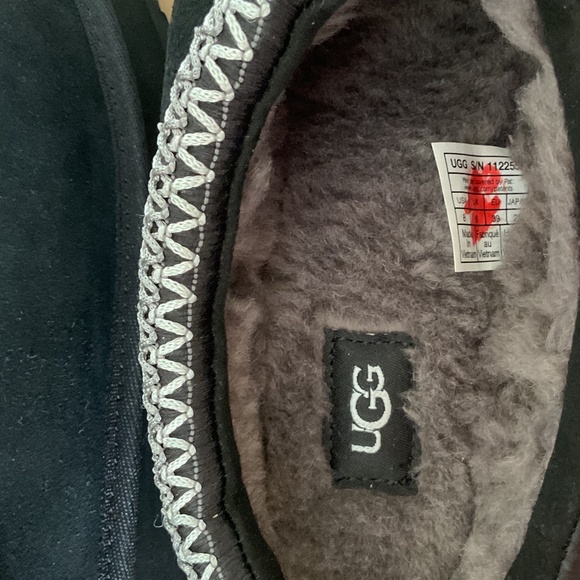 NEW UGG Tazz Platform Suede Slippers Shoes Shoes Back Size 8 - Picture 9 of 10